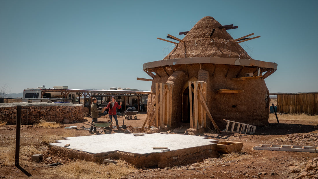 Watch how this couple built their own earthbag dome