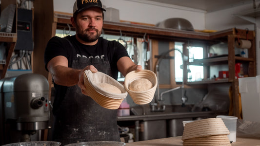 Watch how to hand mix sourdough and bake start to finish