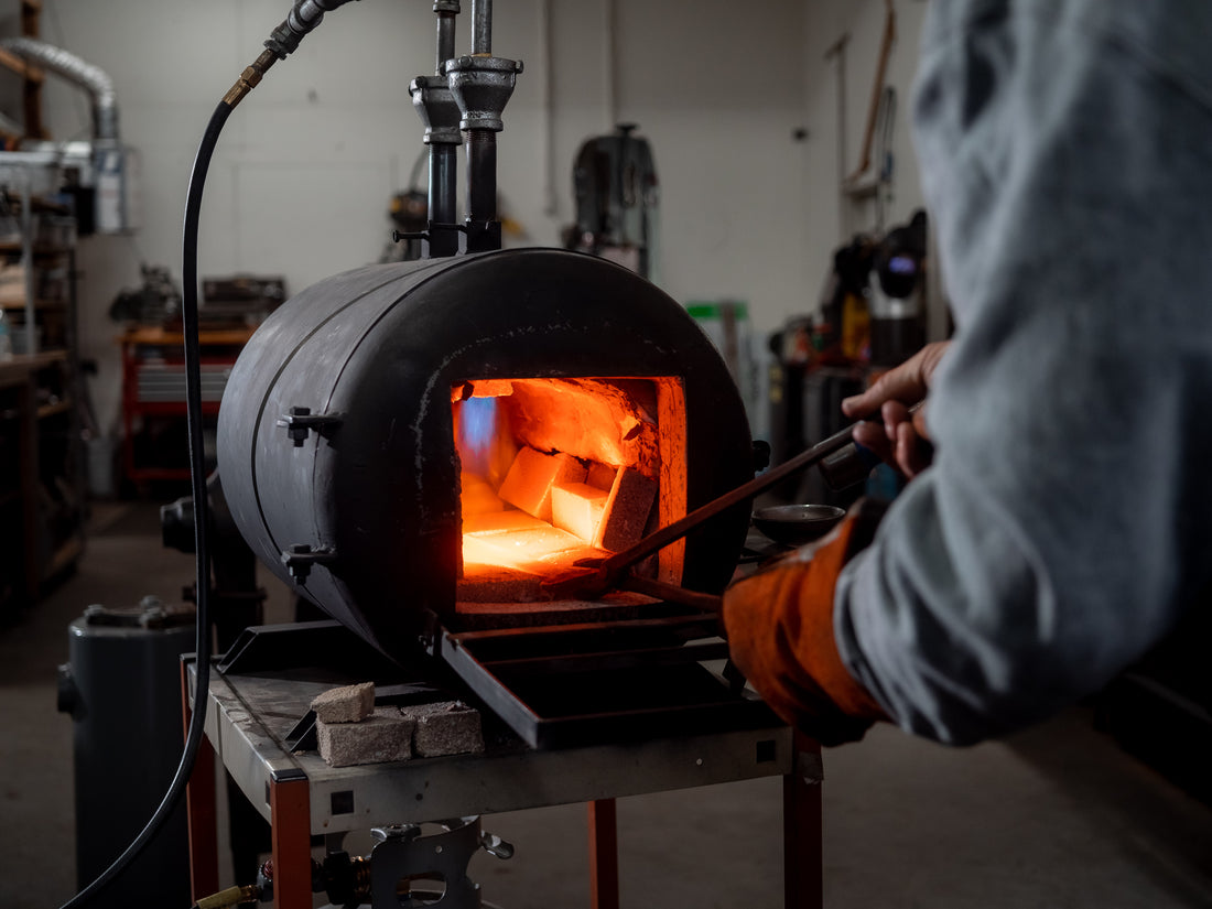 Watch how this blacksmith forges carbon steel skillets