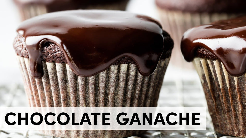 Chocolate ganache cupcakes from a recipe video for Sally's Baking Recipes